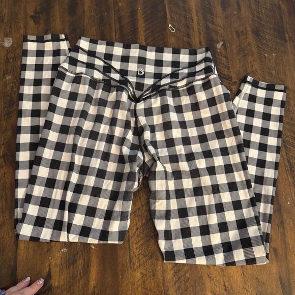 White and black check legacy buffbunny leggings - Picture 1 of 5